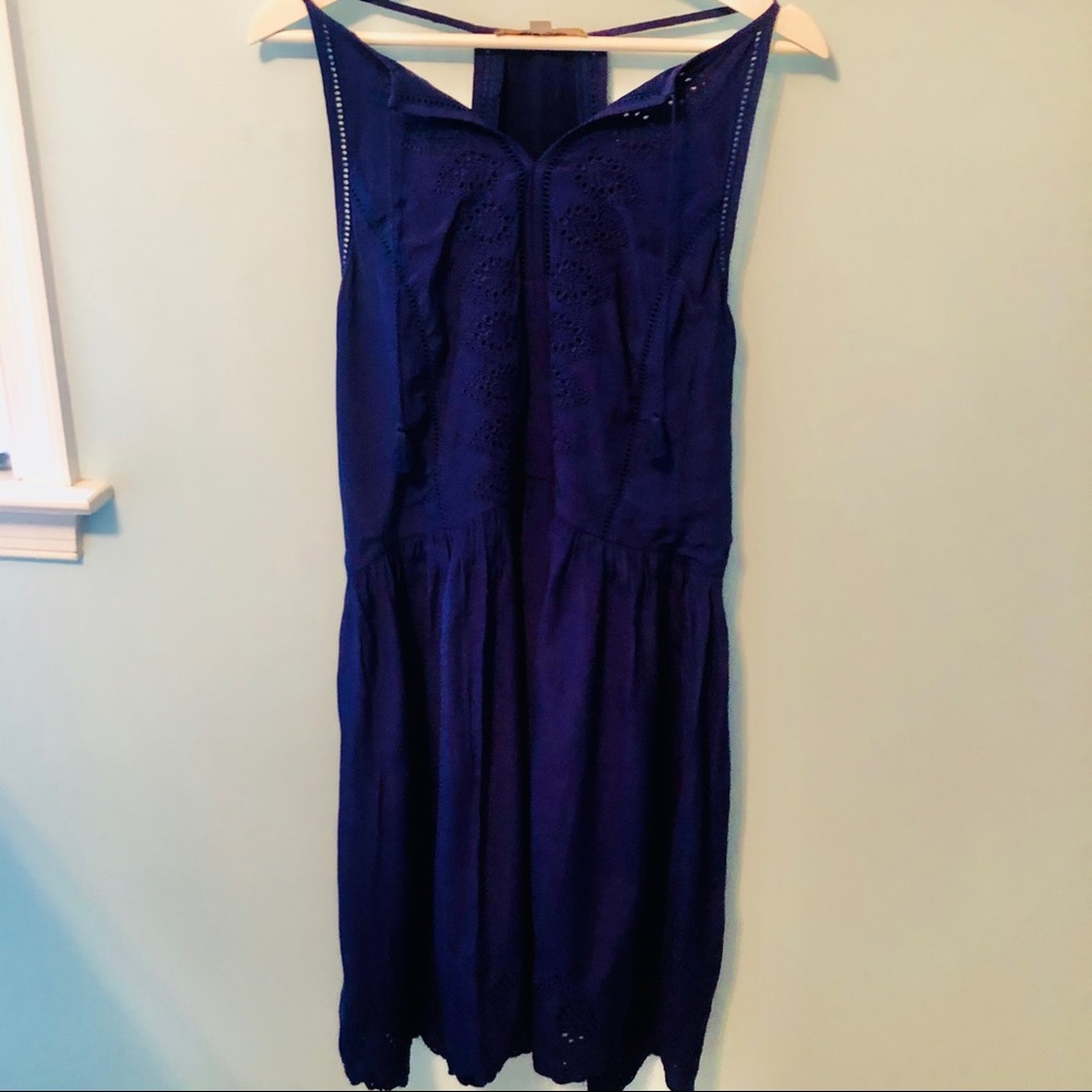 LOFT Purple Dress - Picture 1 of 8